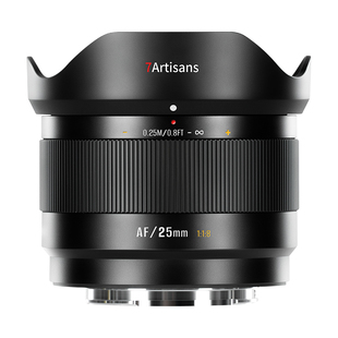 七工匠三剑客自动对焦镜头25mm/35mm/50mmF1.8微单定焦镜头