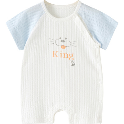 连体衣纯棉夏季亲肤透气哈衣