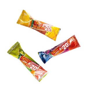 双拼果汁棒棒糖网红爆款VC草莓糖果奖励学生儿童零食硬糖批发食品