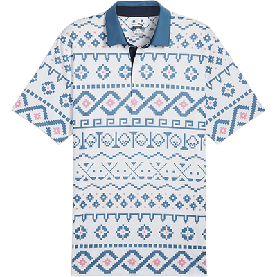 Puma/彪马正品Fair Isle Print男士经典高尔夫Polo衫626836-01