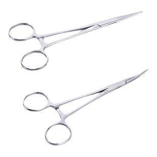 止血钳医用不锈钢小号大号弯头直头镊子手术器械血管钳金柄持针钳