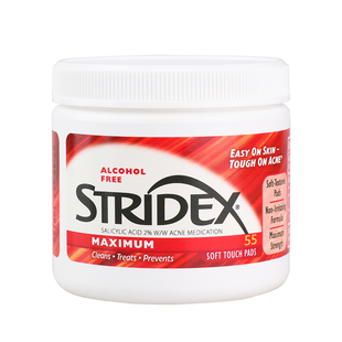 美国stridex水杨酸棉片软贴去闭口粉刺痘痘清洁毛孔日期12.16