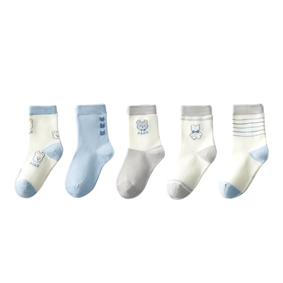 儿童袜子中筒全棉袜春秋款