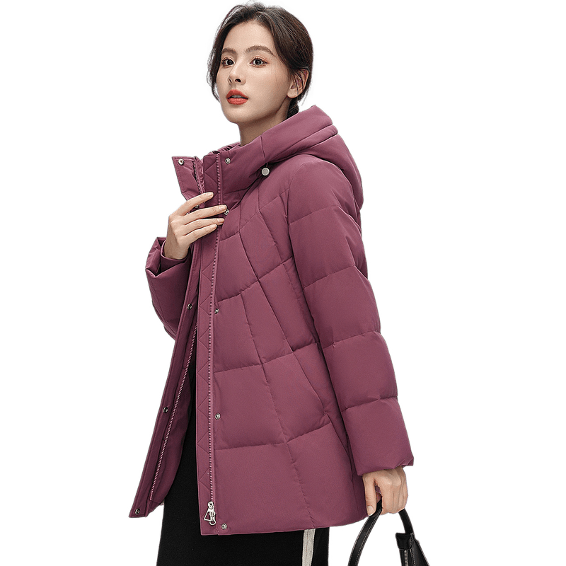 韩版女士羽绒服雪中飞温柔