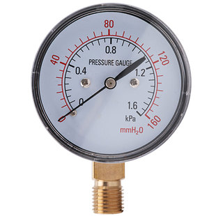 伊莱科YE-60膜盒压力表微压表75负压表100水压液压表油压表真空表