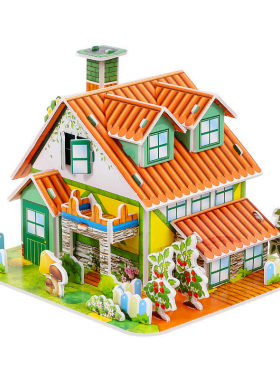 儿童立体3d拼图diy小屋