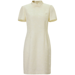 OBEG欧碧倩改良旗袍连衣裙气质通勤夏新中式国风裙子50482531