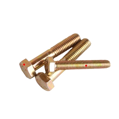 镀彩锌高强度外六角螺丝