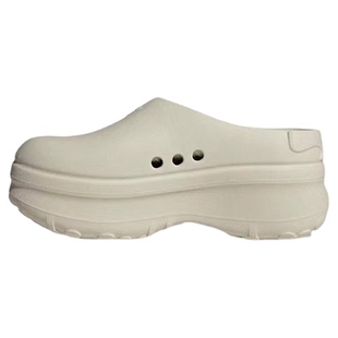 夏季穆勒鞋女厚底包头洞洞鞋男增高5厘米外穿半拖厨师鞋防滑拖鞋