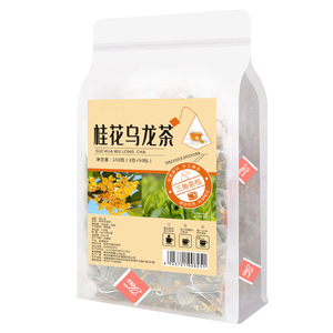 桂花乌龙茶干桂花茶叶三角包花茶