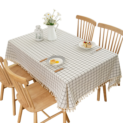 简约时尚餐桌布ins日系防尘盖巾