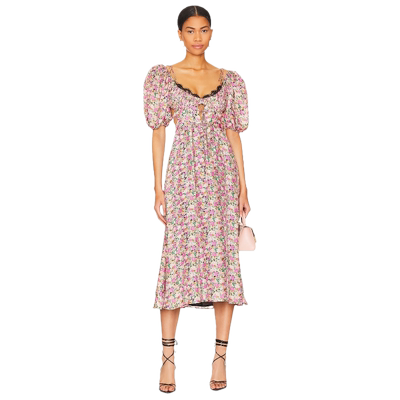 For Love & Lemons ISADORA 中长款连衣裙女REVOLVE新款