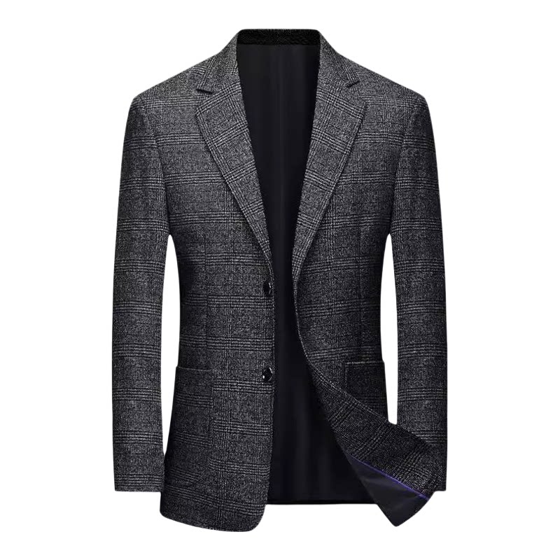 秋季新款中年男士抗休闲正装礼服