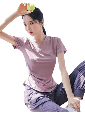 可放手机跑步女运动套装速干健身