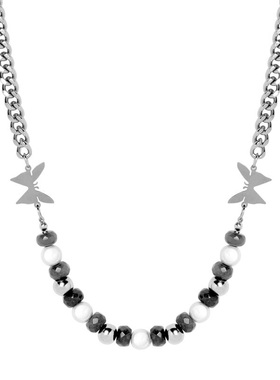 oukechun甜酷反光珍珠女ins蝴蝶