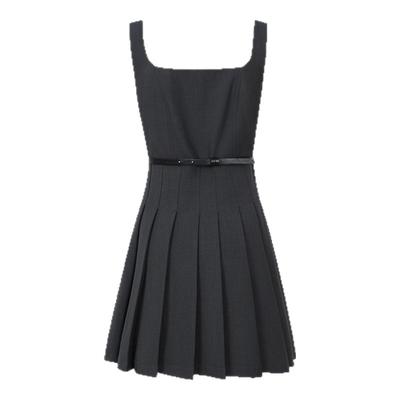 GCRUES吊带黑色连衣裙女春夏