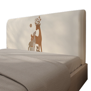 奶油风床头罩套1米8新款实木床全包弹力防尘保护套通用可拆洗