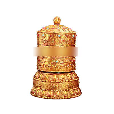 藏式转经简家用插电树脂西藏浮雕