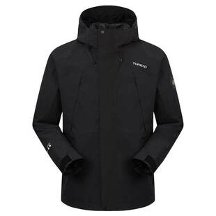 探路者冲锋衣男登山服新款户外徒步套羽绒防水三合一保暖外套女