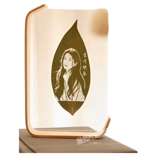 真实树叶雕刻照片新款亚克力相框送爱人闺蜜生日纪念日情人节礼物