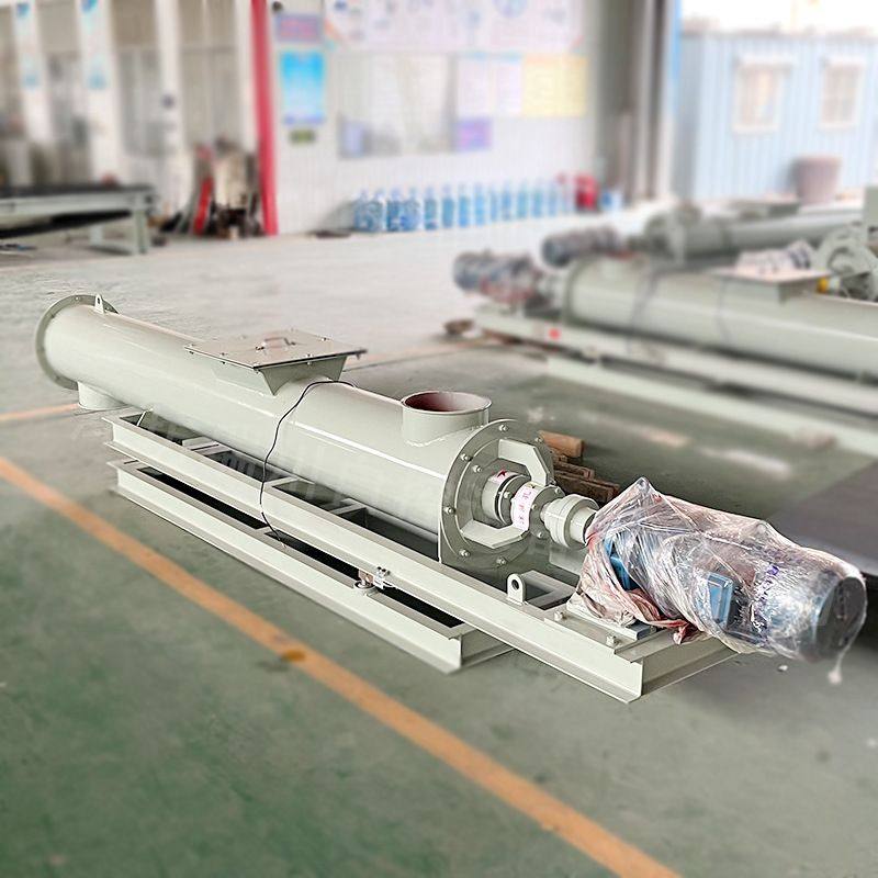 溢流螺旋计量输送机大倾角有轴输送设备加厚叶片煤泥打散装置