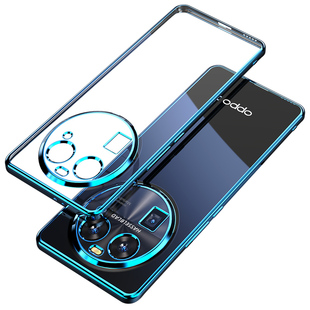 适用oppofindx8s+手机壳新款findx9pro保护套全包防摔oppo透明硅胶x7ultra外壳高档网红男女findx6软简约电镀