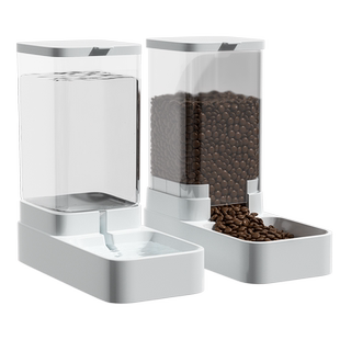 猫咪饮水机狗狗自动喂食器宠物喝水器一体式流动续水粮食碗盆用品