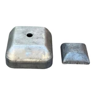 镀锌脚碗方管封头顶盖底座铸铁底脚堆垛脚周转箱脚杯货架料箱脚腕