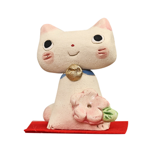 日本濑户烧Craftman house手作陶制猫咪摆件地藏书房摆饰桌面礼物