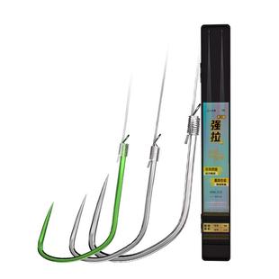 刘志强强拉子线双钩竞技黑坑改良竞刺成品飞磕绑好正品无刺鲫鱼钩