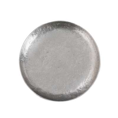 斑锡龙一修锤纹茶托纯锡手工制