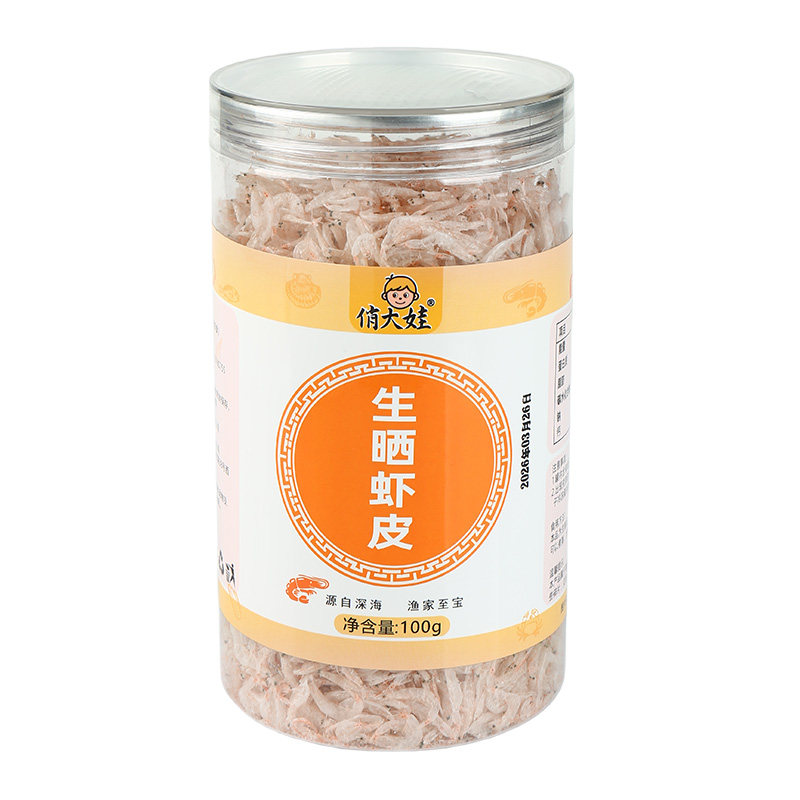 俏大娃生晒虾皮无加盐淡干