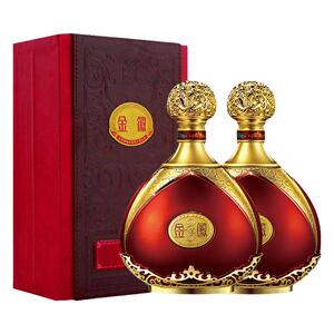 白酒世纪金徽28年浓香型粮食酒50度500ml*2瓶装送礼盒装
