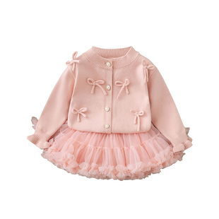 D.Bkyer女童春装套装tutu裙蛋糕裙时髦洋气儿童宝宝冬季公主裙子