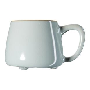 雅瓷 汝窑 文鼎杯马克杯陶瓷杯子大容量家用喝水杯咖啡杯