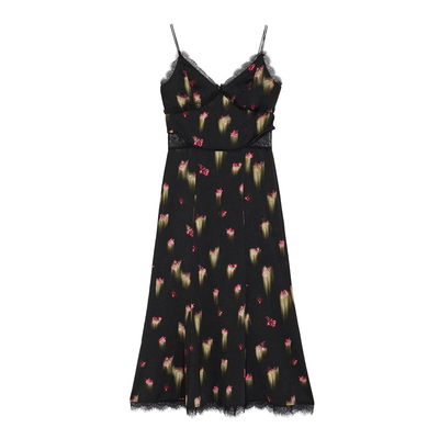 AMERI花卉印花吊带连衣裙