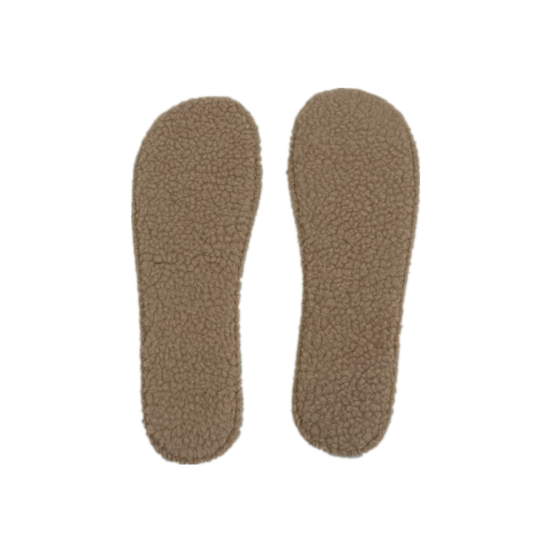 冬女保暖防冻舒适柔软棉鞋垫加厚仿羊羔绒大头鞋圆头毛绒减震黑色