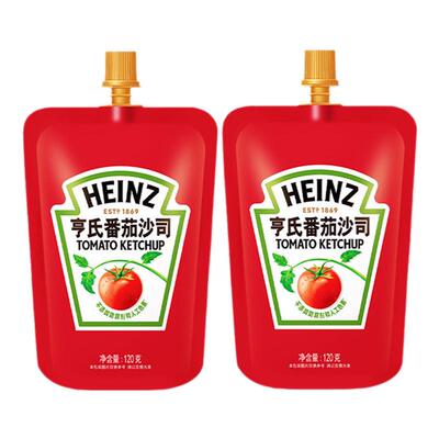 亨氏番茄沙司家用小袋意面西红柿沙拉薯条手抓饼酱挤挤装120/320g
