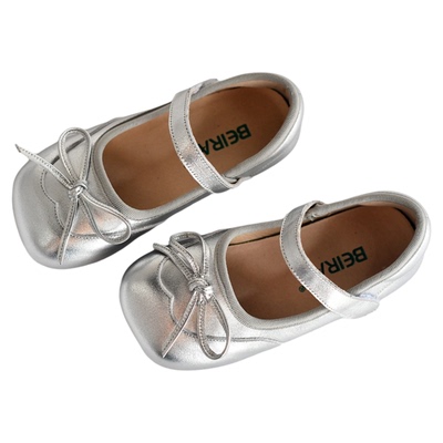 贝然童鞋女童真皮皮鞋