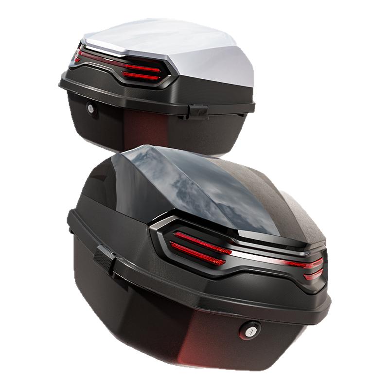 摩托车尾箱大容量后尾箱通用大号踏板电动车后备箱改装配件工具箱