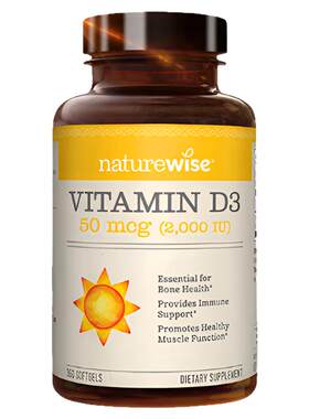 Naturewise维生素d阳光瓶2000iu