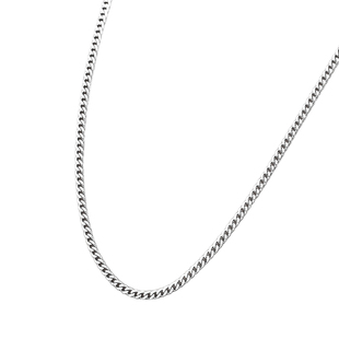 S925纯银项链毛衣链侧身链男士银粗链古巴链女素链锁骨链单链长款