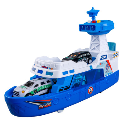 男孩超大号消防警车轮船玩具