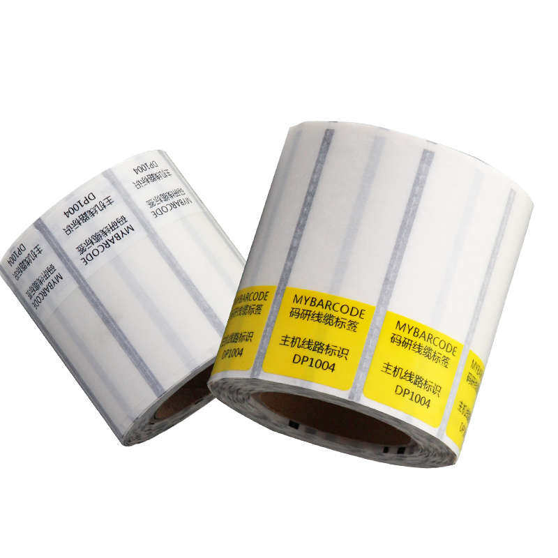 码研缠绕式通信机房线缆标签纸电线网线不干胶打印贴纸防水可手写
