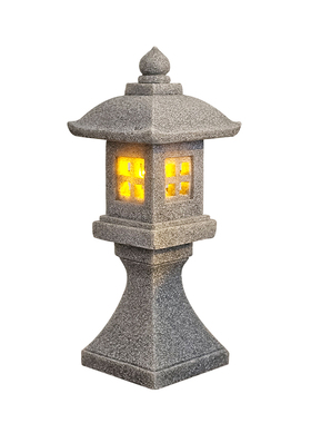 石灯微观造景摆件枯山水日式装饰