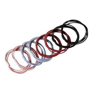 川野60根发圈头绳女网红气质头饰发绳简约橡皮筋高弹力耐用扎头发