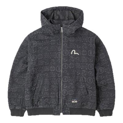 EVISU福神男士海鸥图案夹克外套