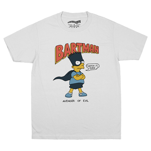 辛普森一家T恤美式复古潮牌短袖男女同款Bartman宽松纯棉夏季上衣
