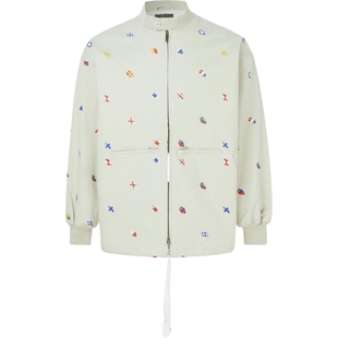 【折扣】Beams Plus 秋冬男宽松刺绣棉质混纺外套