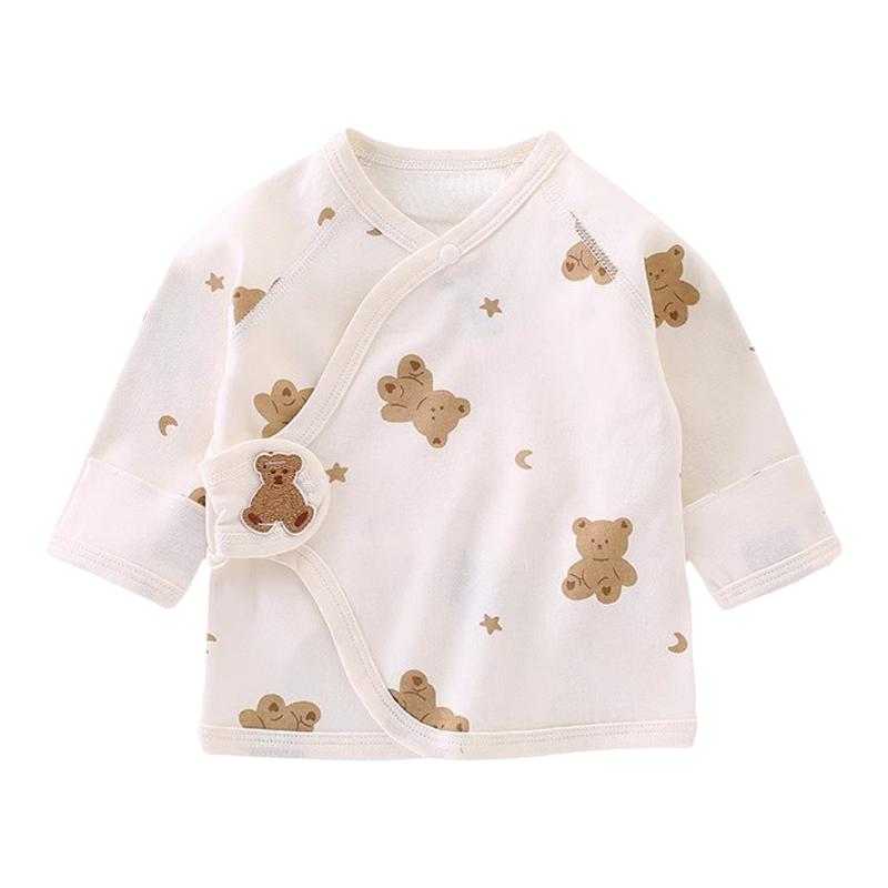 科巢初生婴儿半背衣无骨和尚服婴儿衣服秋冬纯棉保暖宝宝哈衣睡衣